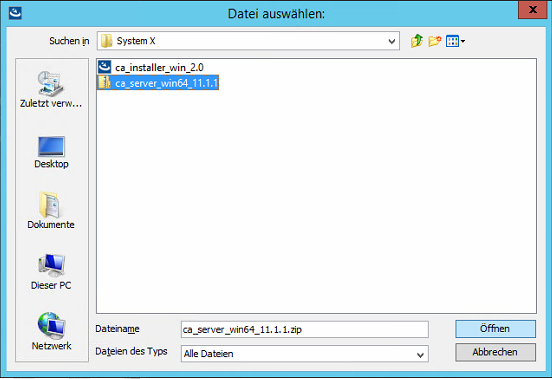System X Reporting Server Install Package Reporting Server.png