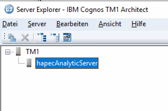 System X Konfiguration Analytic Server Security TM1 Server doppelklick.png