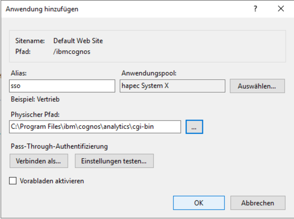 System X Konfiguration SingleSignOn Anwendung SSO konfig.png