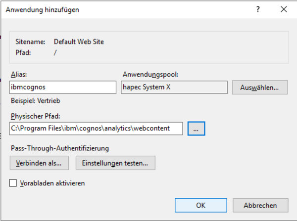 System X Konfiguration SingleSignOn Anwendung OK.png