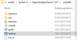 System X Installation Analytic Server issetup.png