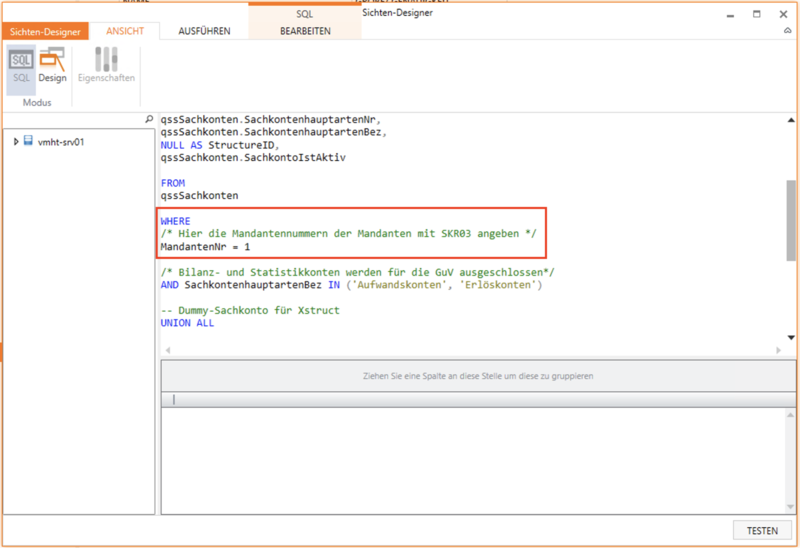 Datei:Implementierung Sage 100 Toolbox sSachkonten WHERE Bedingung geaend.png