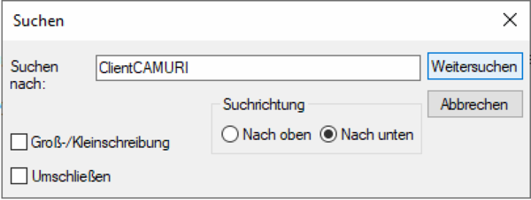 System X Konfiguration Analytic Server ClientCAMURI suchen.png