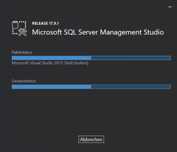 Installation Microsoft SQL Server Management Studio Progress.png