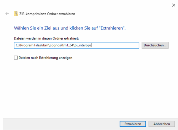 System X Konfiguration Analytic Server Integration pfad wählen.png