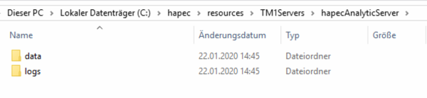 System X Konfiguration Analytic Server Ordner data logs anlegen.png