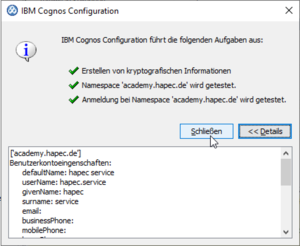 System X Reporting Server Configuration Authentication Namespace Test Success.png