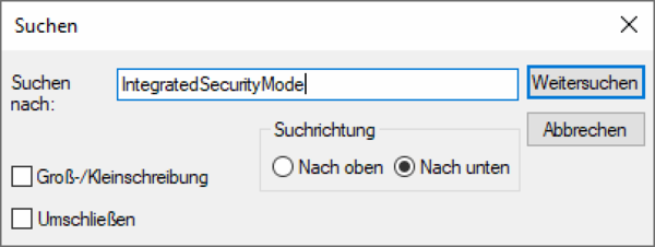 System X Konfiguration Analytic Server Security Suche.png