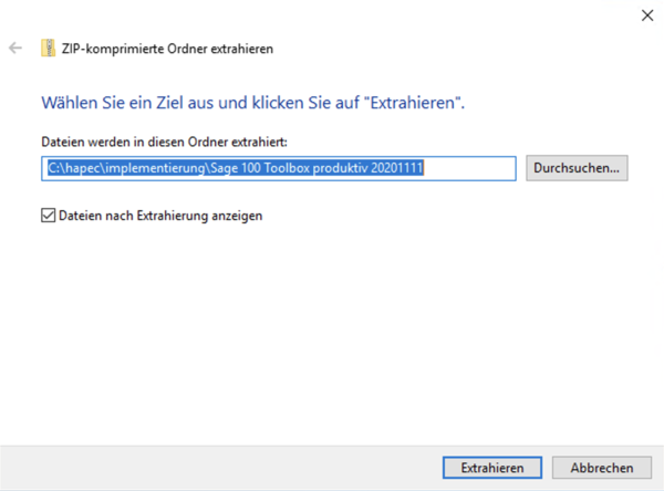 Ablage Sage 100 Toolbox produktiv Metadaten resources zip entpacken.png