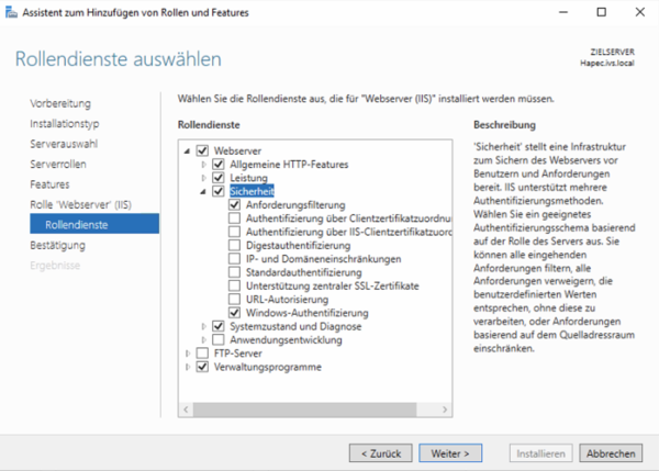 System X Installation Internet Information Server Rollendienste 1.png