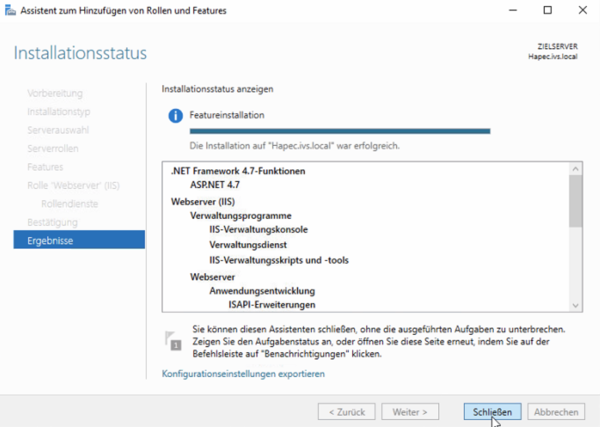 System X Installation Internet Information Server Featureinstallation.png