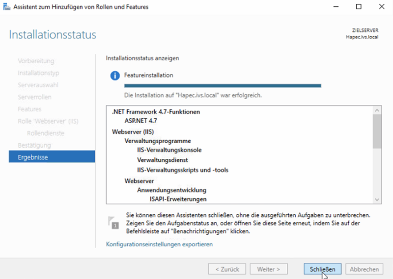 Datei:System X Installation Internet Information Server Featureinstallation.png