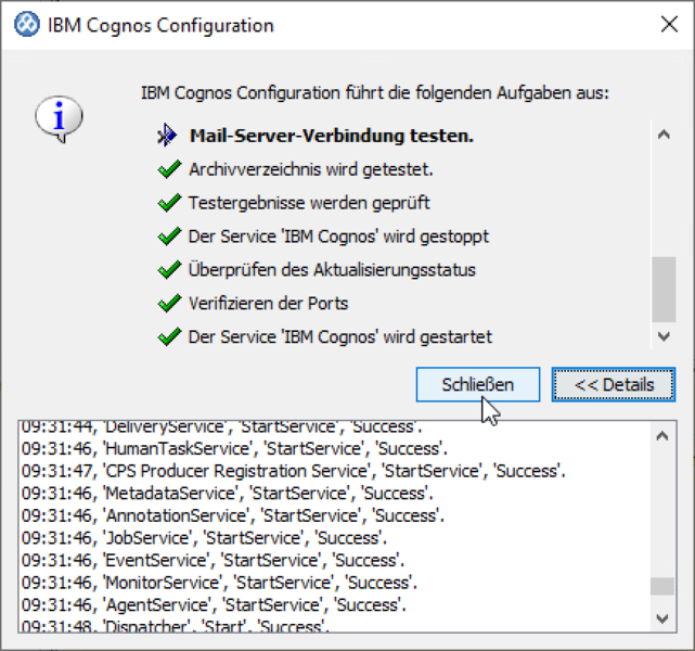 Datei:System X Reporting Server Configuration Active Directory Neustart Erfolgreich.png