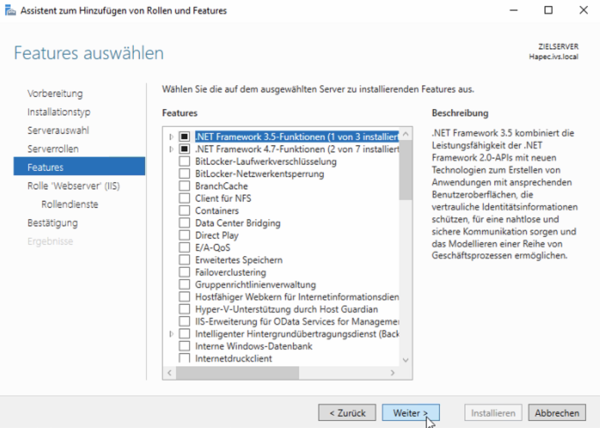 System X Installation Internet Information Server Features auswählen.png