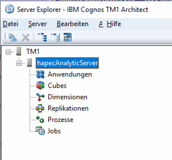 System X Konfiguration Analytic Server TM1 Server abgeschlossen.png