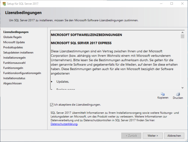 Installation Microsoft SQL Server 2017 Lizenzbedingungen.png