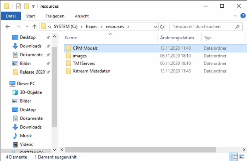 Datei:Ablage Sage 100 Toolbox Metadaten CPM Models Ordner.png
