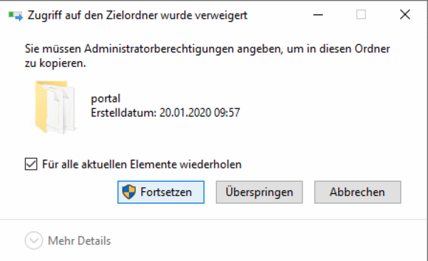 System X Konfiguration Analytic Server Integration Ordner fortsetzen.png