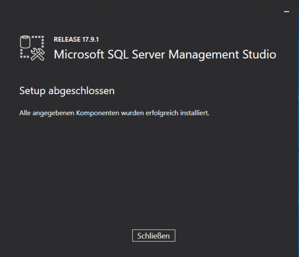 Installation Microsoft SQL Server Management Studio OK.png