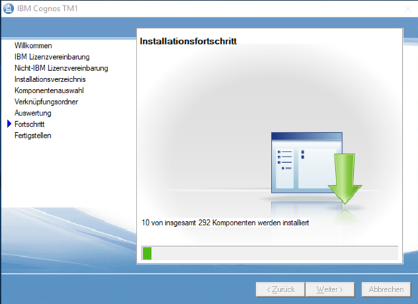 System X Installation Analytic Server Component Progress.png