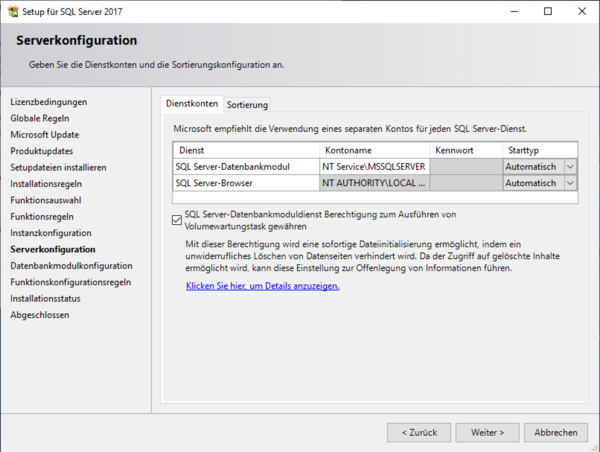 Installation Microsoft SQL Server 2017 Serverkonfiguration.png